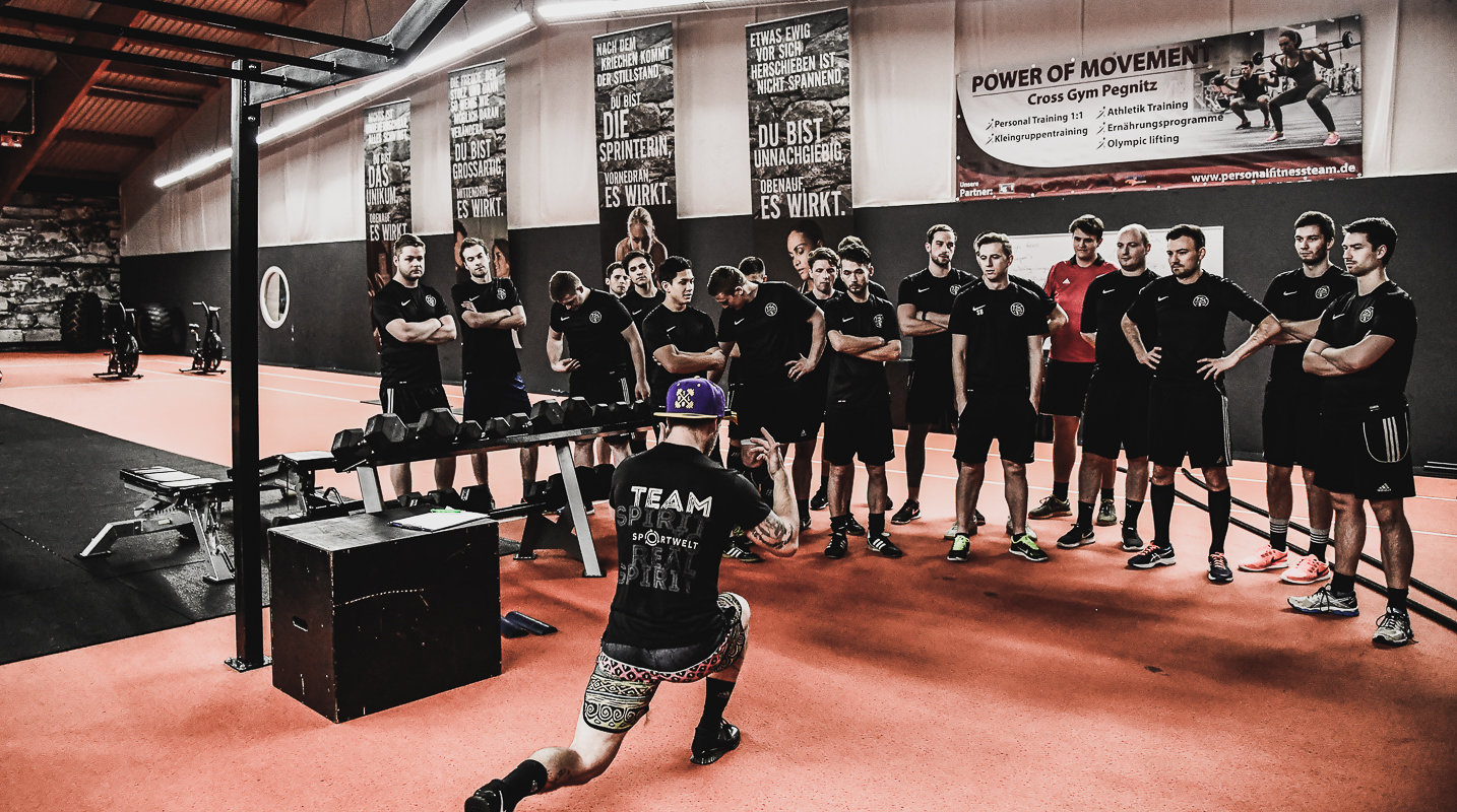 TSC Pottenstein beim Cross Gym Trainin mit Bastian Lumpp in der Sportwelt Pegnitz