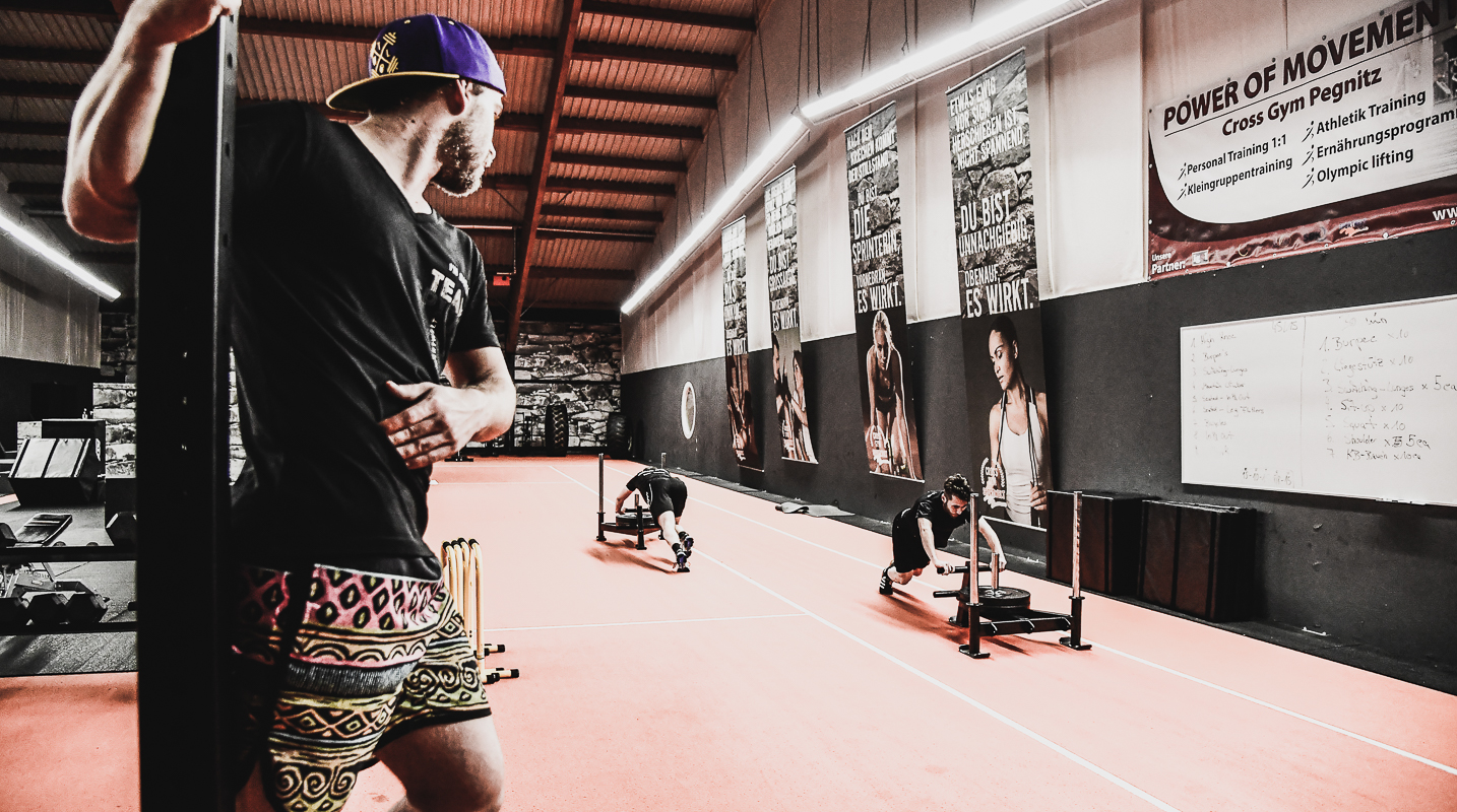 TSC Pottenstein beim Cross Gym Trainin mit Bastian Lumpp in der Sportwelt Pegnitz