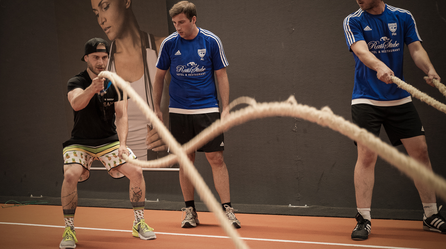 FC Pegnitz beim Cross Gym Trainin mit Bastian Lumpp in der Sportwelt Pegnitz