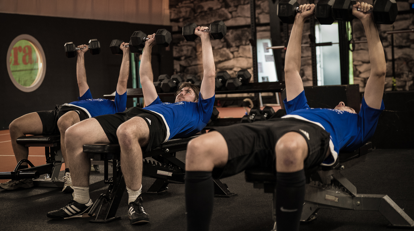 FC Pegnitz beim Cross Gym Trainin mit Bastian Lumpp in der Sportwelt Pegnitz