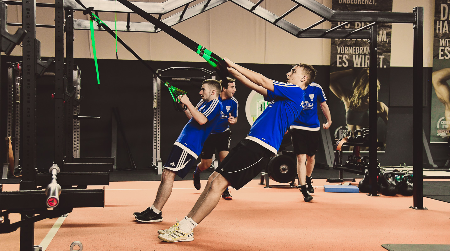 FC Pegnitz beim Cross Gym Training mit Bastian Lumpp in der Sportwelt Pegnitz, Vorbereitung für die Kreisklasse Erlangen/Pegnitzgrund 3 Saison 2018/2019