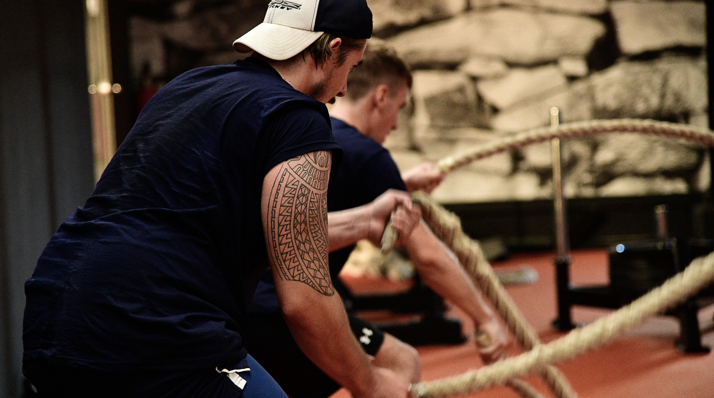 ICE DOGS Pegnitz beim Cross Gym Trainin mit Bastian Lumpp in der Sportwelt Pegnitz