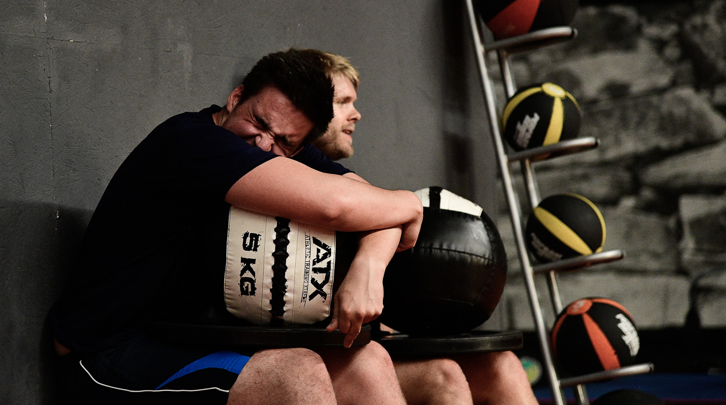 ICE DOGS Pegnitz beim Cross Gym Trainin mit Bastian Lumpp in der Sportwelt Pegnitz