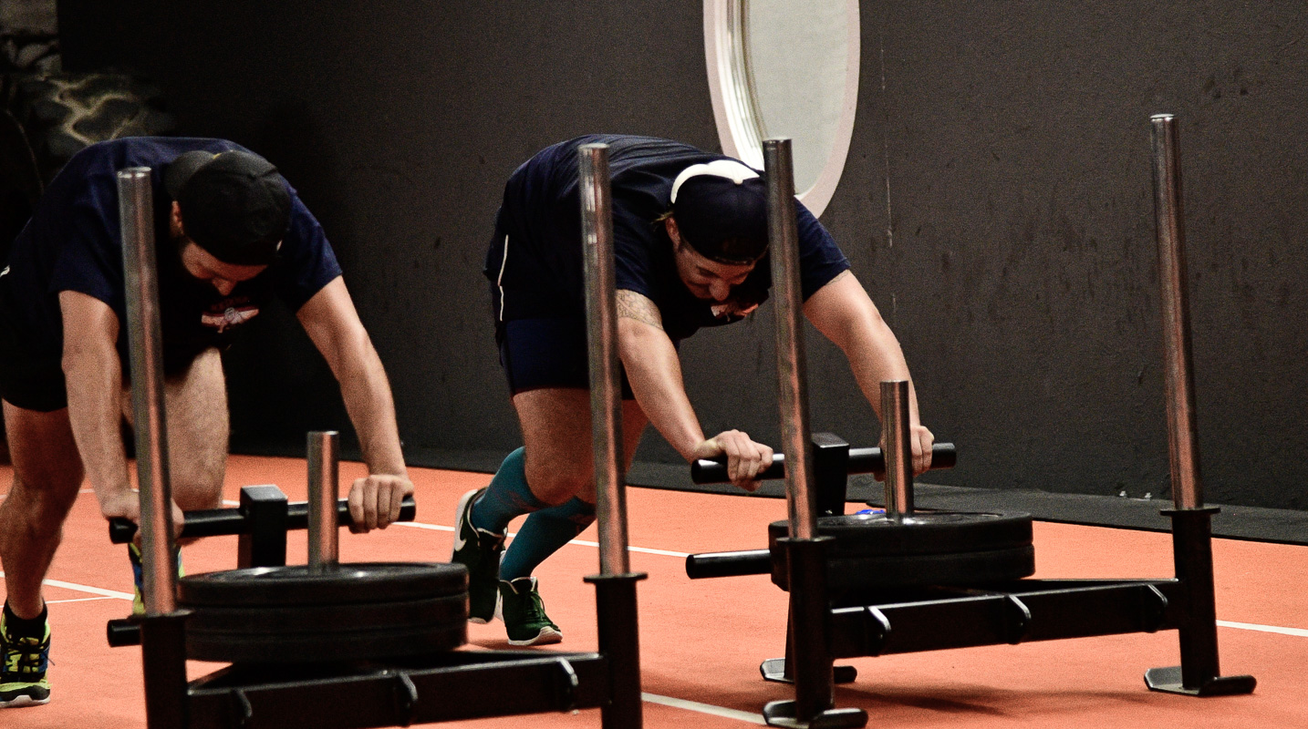 ICE DOGS Pegnitz beim Cross Gym Trainin mit Bastian Lumpp in der Sportwelt Pegnitz