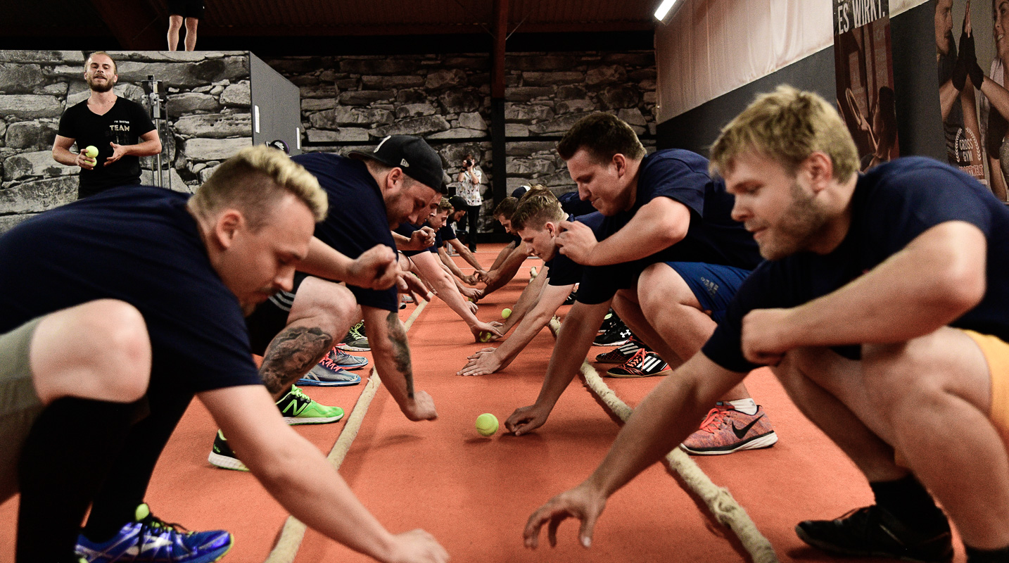 ICE DOGS Pegnitz beim Cross Gym Trainin mit Bastian Lumpp in der Sportwelt Pegnitz