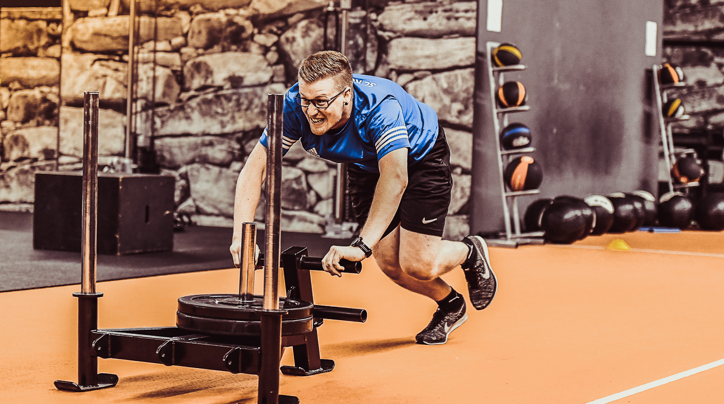 SC Kühlenfels 1. Mannschaft beim Cross Gym Training mit Bastian Lumpp in der Sportwelt Pegnitz