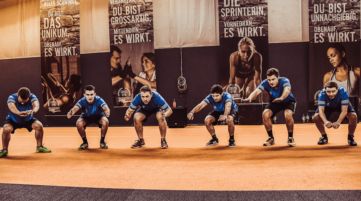 SC Kühlenfels 1. Mannschaft beim Cross Gym Training mit Bastian Lumpp in der Sportwelt Pegnitz