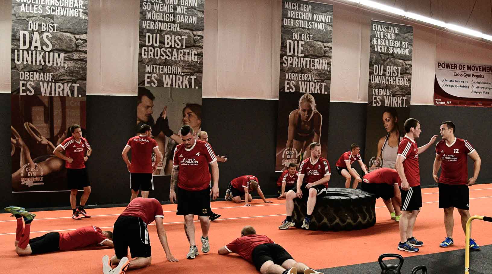 SG Trockau beim Cross Gym Trainin mit Bastian Lumpp in der Sportwelt Pegnitz